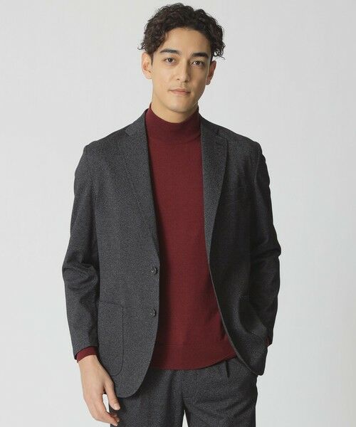 Paul Stuart / ポール・スチュアート その他アウター | 撚り杢ツイルジャージージャケット(グレー系4)