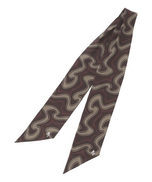 Paul Stuart / ポール・スチュアート マフラー・ショール・スヌード・ストール | 【COLLECTION LINE】ウェーブ柄ストール | 詳細1