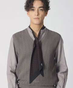 Paul Stuart / ポール・スチュアート マフラー・ショール・スヌード・ストール | 【COLLECTION LINE】ドットウェーブ柄ストール