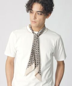Paul Stuart / ポール・スチュアート マフラー・ショール・スヌード・ストール | 【COLLECTION LINE】ドットウェーブ柄ストール
