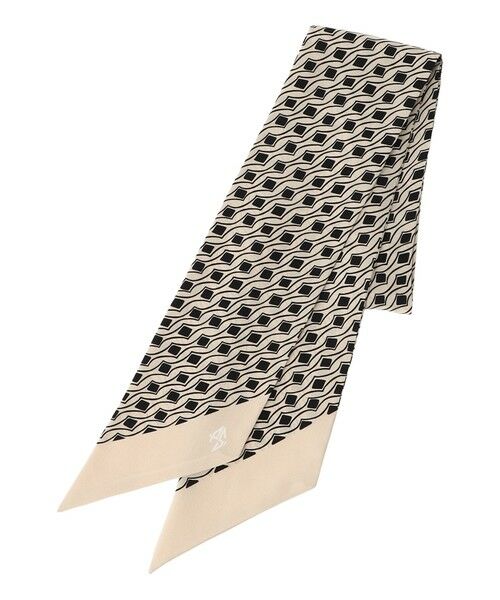 Paul Stuart / ポール・スチュアート マフラー・ショール・スヌード・ストール | 【COLLECTION LINE】ドットウェーブ柄ストール | 詳細7