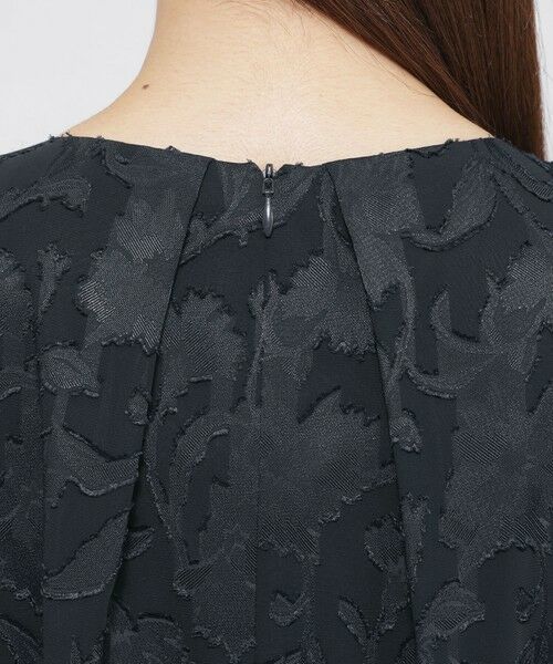 Paul Stuart / ポール・スチュアート ロング・マキシ丈ワンピース | 【ウォッシャブル】シフォンカットジャカード　ワンピース | 詳細7