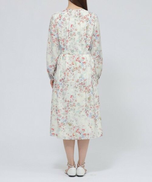 Paul Stuart / ポール・スチュアート ロング・マキシ丈ワンピース | 【ウォッシャブル】ボタニカルブルームプリント　ワンピース | 詳細7