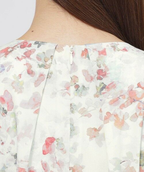 Paul Stuart / ポール・スチュアート ロング・マキシ丈ワンピース | 【ウォッシャブル】ボタニカルブルームプリント　ワンピース | 詳細8