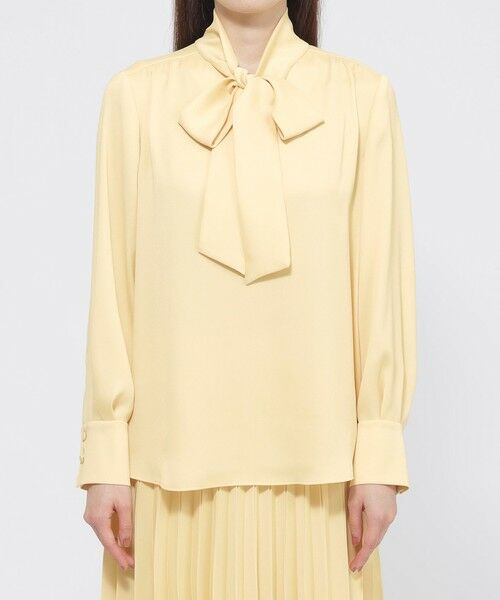 Paul Stuart / ポール・スチュアート シャツ・ブラウス | 【ウォッシャブル/防しわ性】バックサテンジョーゼット　ブラウス | 詳細5