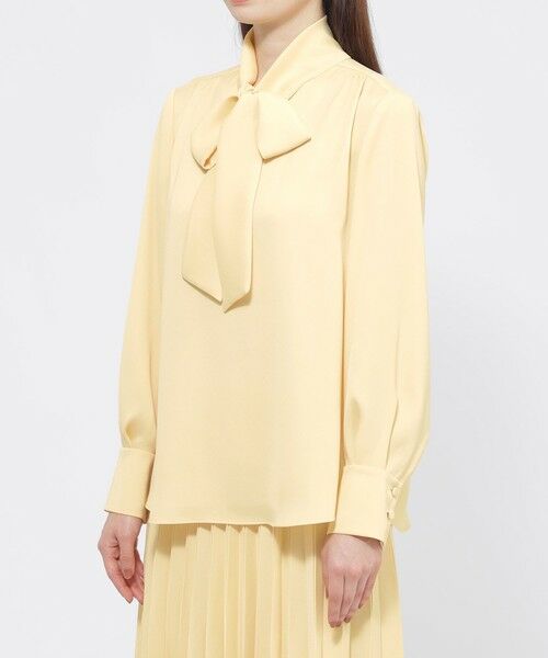 Paul Stuart / ポール・スチュアート シャツ・ブラウス | 【ウォッシャブル/防しわ性】バックサテンジョーゼット　ブラウス | 詳細6