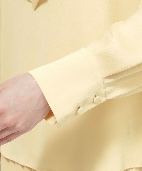 Paul Stuart / ポール・スチュアート シャツ・ブラウス | 【ウォッシャブル/防しわ性】バックサテンジョーゼット　ブラウス | 詳細9