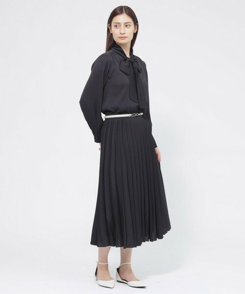 Paul Stuart / ポール・スチュアート シャツ・ブラウス | 【ウォッシャブル/防しわ性】バックサテンジョーゼット　ブラウス | 詳細2