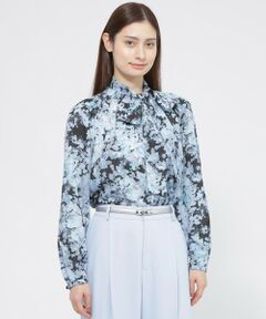 Paul Stuart / ポール・スチュアート シャツ・ブラウス | 【ウォッシャブル】ボタニカルブルームプリント　ブラウス