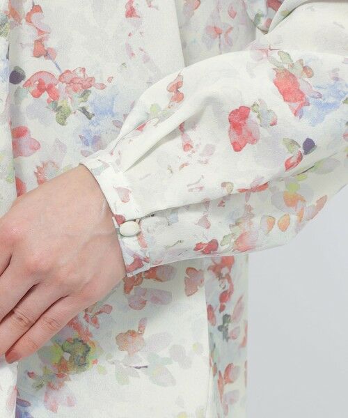 Paul Stuart / ポール・スチュアート シャツ・ブラウス | 【ウォッシャブル】ボタニカルブルームプリント　ブラウス | 詳細8