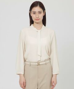 Paul Stuart / ポール・スチュアート シャツ・ブラウス | 【ウォッシャブル/防しわ性/吸水速乾】エレガントジョーゼット　ブラウス