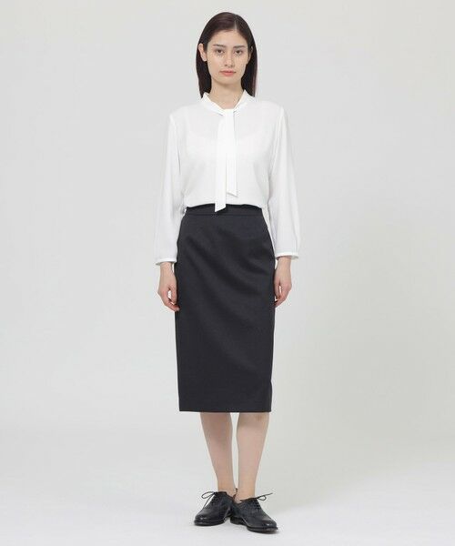 Paul Stuart / ポール・スチュアート シャツ・ブラウス | 【ウォッシャブル/防しわ性/吸水速乾】エレガントジョーゼット　ブラウス | 詳細1