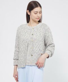 【ウォッシャブル】スラブミックスヤーン　カーディガン