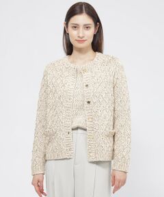 Paul Stuart / ポール・スチュアート ニット・セーター | 【ウォッシャブル】スラブミックスヤーン　カーディガン