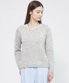 【ウォッシャブル】スラブミックスヤーン　プルオーバー