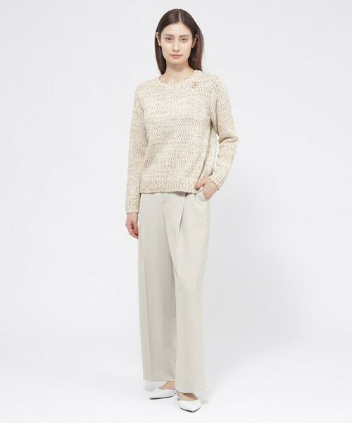 Paul Stuart / ポール・スチュアート ニット・セーター | 【ウォッシャブル】スラブミックスヤーン　プルオーバー | 詳細3