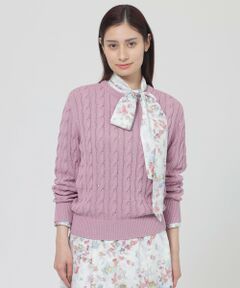 Paul Stuart / ポール・スチュアート ニット・セーター | 【ウォッシャブル】シークインコットン　プルオーバー