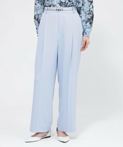 Paul Stuart / ポール・スチュアート パンツ | 【ウォッシャブル/防しわ性】マット4wayストレッチ　パンツ（サックス）