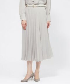 Paul Stuart / ポール・スチュアート スカート | 【ウォッシャブル/防しわ性】バックサテンジョーゼット　スカート