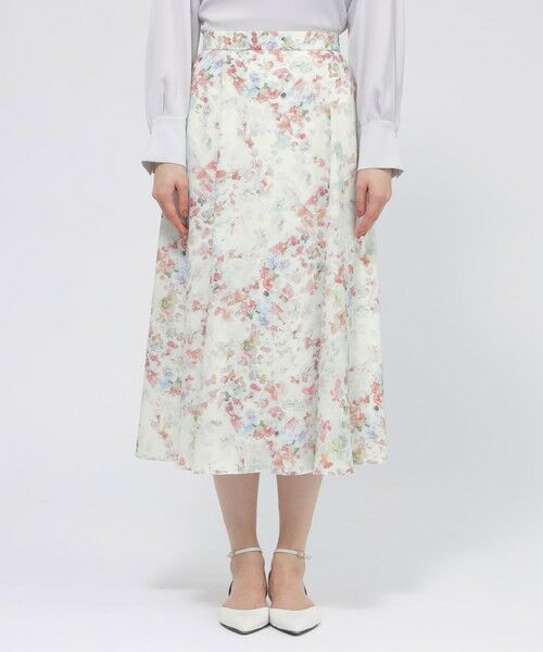 Paul Stuart / ポール・スチュアート スカート | 【ウォッシャブル】ボタニカルブルームプリント　スカート | 詳細4