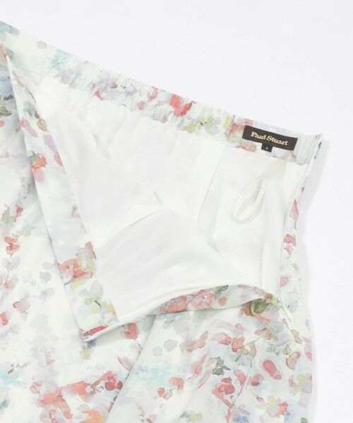 Paul Stuart / ポール・スチュアート スカート | 【ウォッシャブル】ボタニカルブルームプリント　スカート | 詳細7