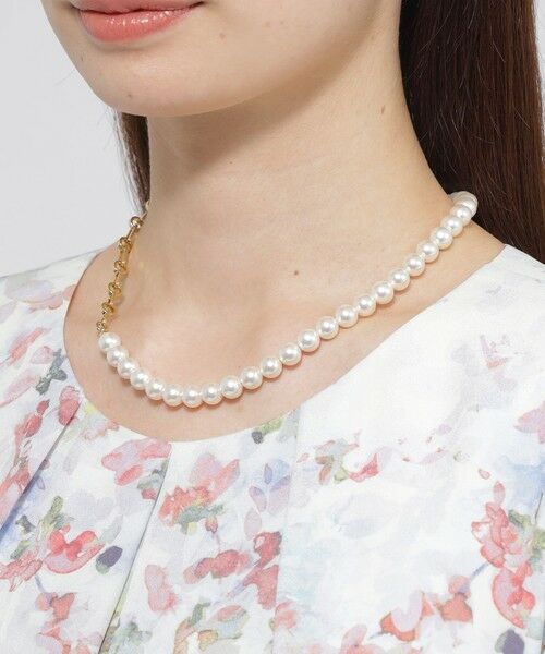 Paul Stuart / ポール・スチュアート アクセサリー | チェーンパールネックレス（ゴールド）