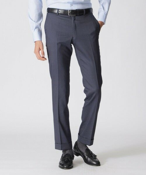 Paul Stuart / ポール・スチュアート その他パンツ | ストレッチウールトロスラックス（ブルー系7）