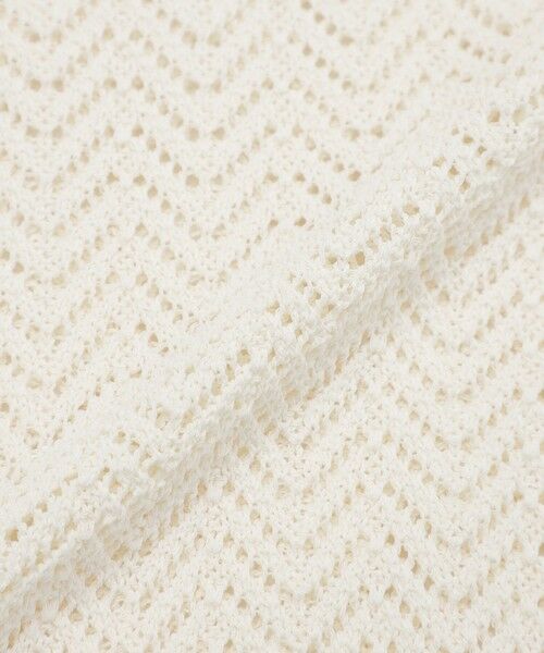 Paul Stuart / ポール・スチュアート ニット・セーター | 【COLLECTION LINE】アイレットヘリンボーン/Vネックベスト | 詳細7