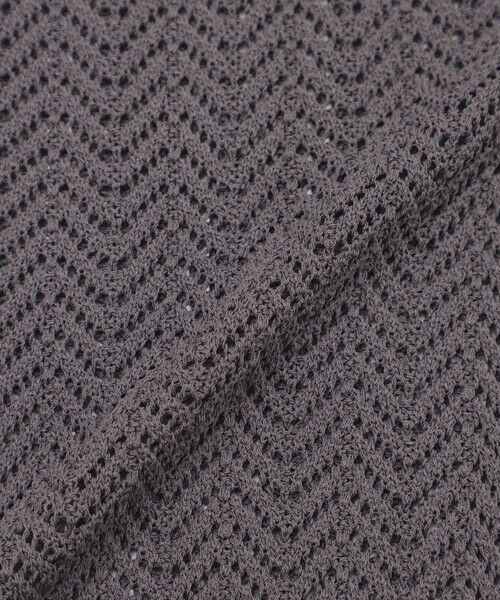 Paul Stuart / ポール・スチュアート ニット・セーター | 【COLLECTION LINE】アイレットヘリンボーン/Vネックベスト | 詳細8