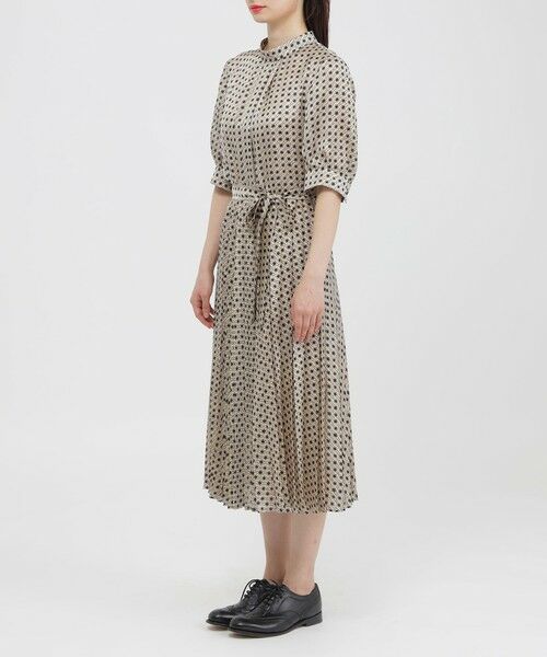 Paul Stuart / ポール・スチュアート ロング・マキシ丈ワンピース | 【ウォッシャブル】スクエアジオメトリック　ワンピース | 詳細3