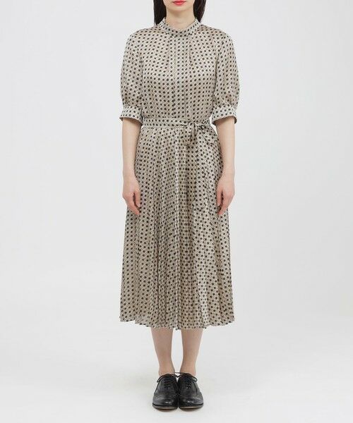 Paul Stuart / ポール・スチュアート ロング・マキシ丈ワンピース | 【ウォッシャブル】スクエアジオメトリック　ワンピース | 詳細2