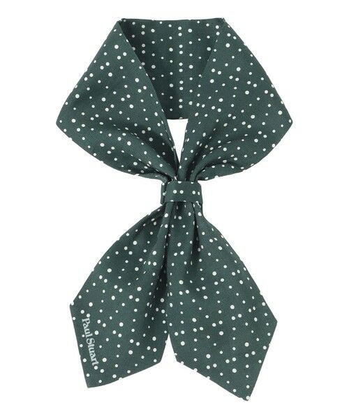 Paul Stuart / ポール・スチュアート マフラー・ショール・スヌード・ストール | 変形ドット柄クラバティーノ（カーキ）