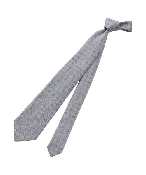 Paul Stuart / ポール・スチュアート ネクタイ | ダイヤ小紋柄ネクタイ（グレー系3）