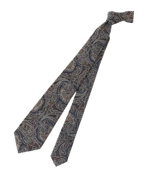 Paul Stuart / ポール・スチュアート ネクタイ | ペイズリー柄ネクタイ（ブラウン系8）