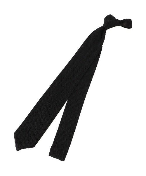 Paul Stuart / ポール・スチュアート ネクタイ | ニットタイ（ブラック）