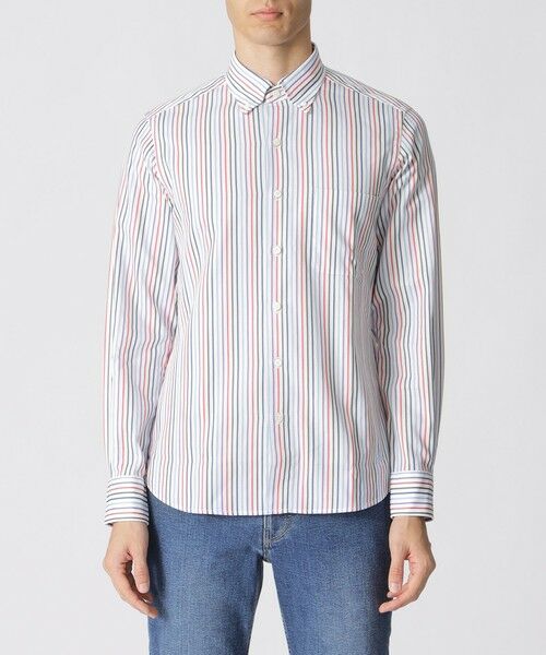 Paul Stuart / ポール・スチュアート シャツ・ブラウス | マルチストライプ・ボタンダウンシャツ | 詳細3