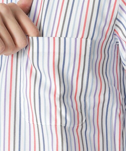 Paul Stuart / ポール・スチュアート シャツ・ブラウス | マルチストライプ・ボタンダウンシャツ | 詳細6