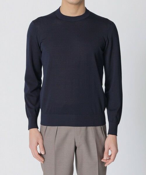 Paul Stuart / ポール・スチュアート ニット・セーター | シルクコットン・クルーネックセーター | 詳細3