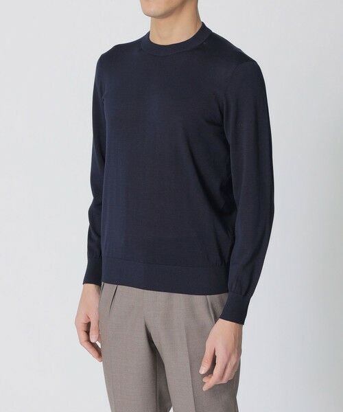 Paul Stuart / ポール・スチュアート ニット・セーター | シルクコットン・クルーネックセーター | 詳細4