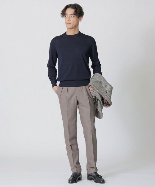 Paul Stuart / ポール・スチュアート ニット・セーター | シルクコットン・クルーネックセーター | 詳細1