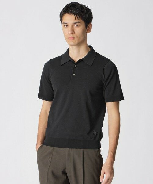 Paul Stuart / ポール・スチュアート ニット・セーター | 【STUART’S TRAVELER】ドレスニットポロ（ブラック）