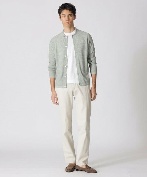 Paul Stuart / ポール・スチュアート ニット・セーター | ラミーニットポロカーディガン | 詳細4