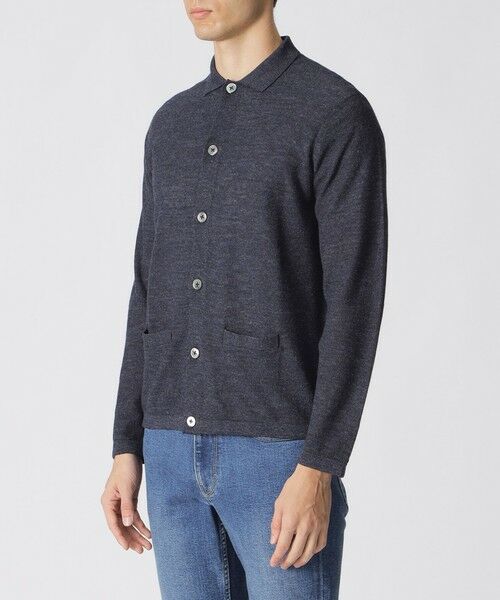 Paul Stuart / ポール・スチュアート ニット・セーター | ラミーニットポロカーディガン | 詳細6