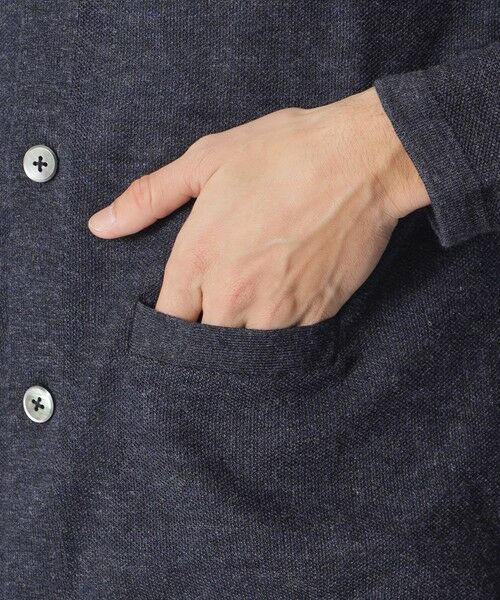 Paul Stuart / ポール・スチュアート ニット・セーター | ラミーニットポロカーディガン | 詳細8