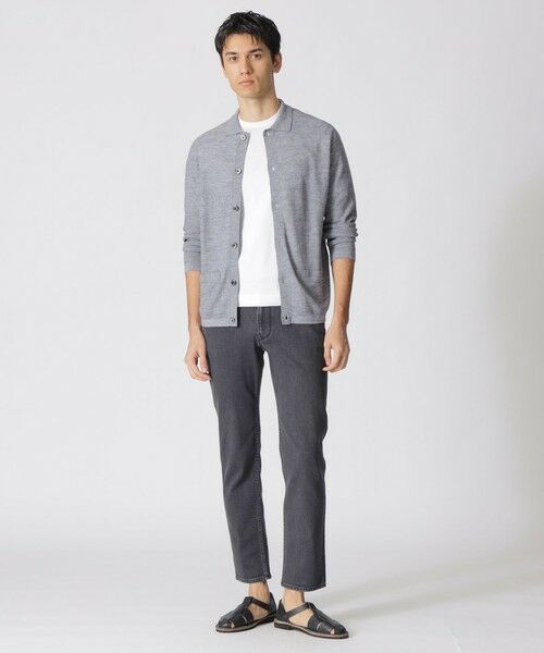 Paul Stuart / ポール・スチュアート ニット・セーター | ラミーニットポロカーディガン | 詳細1