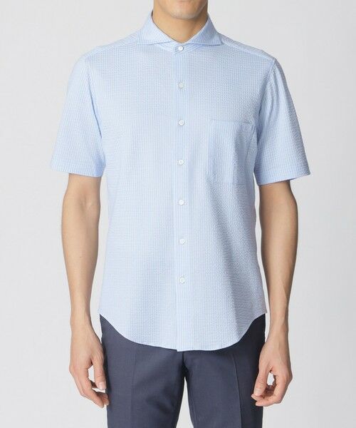 Paul Stuart / ポール・スチュアート カットソー | ニットサッカー半袖シャツ | 詳細6