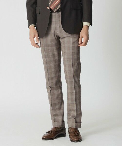 Paul Stuart / ポール・スチュアート その他パンツ | 【BAKER】グレナカートチェックトラウザーズ（ブラウン系6）
