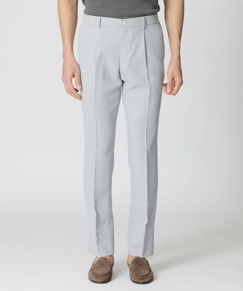 Paul Stuart / ポール・スチュアート その他パンツ | 【STUART’S TRAVELER】フロータブル中空サッカートラウザーズ/セットアップ着用可能 | 詳細4