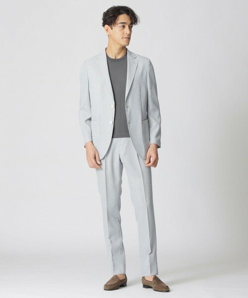 Paul Stuart / ポール・スチュアート その他パンツ | 【STUART’S TRAVELER】フロータブル中空サッカートラウザーズ/セットアップ着用可能 | 詳細1