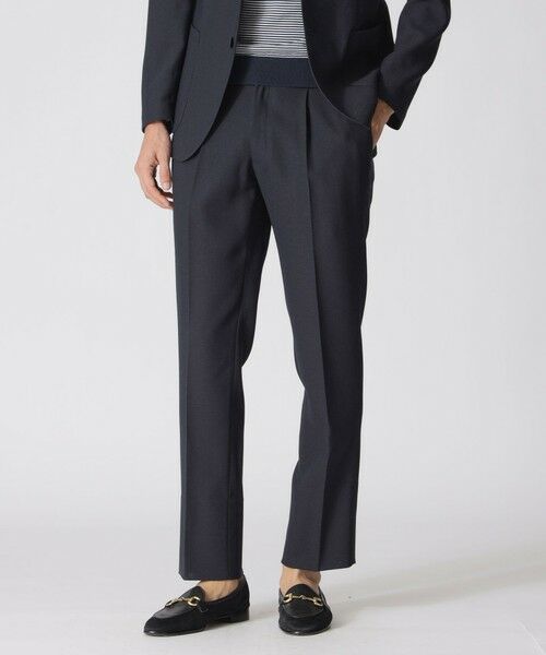 Paul Stuart / ポール・スチュアート その他パンツ | 【STUART’S TRAVELER】フロータブル中空カラミトラウザーズ/セットアップ着用可能(ネイビー)